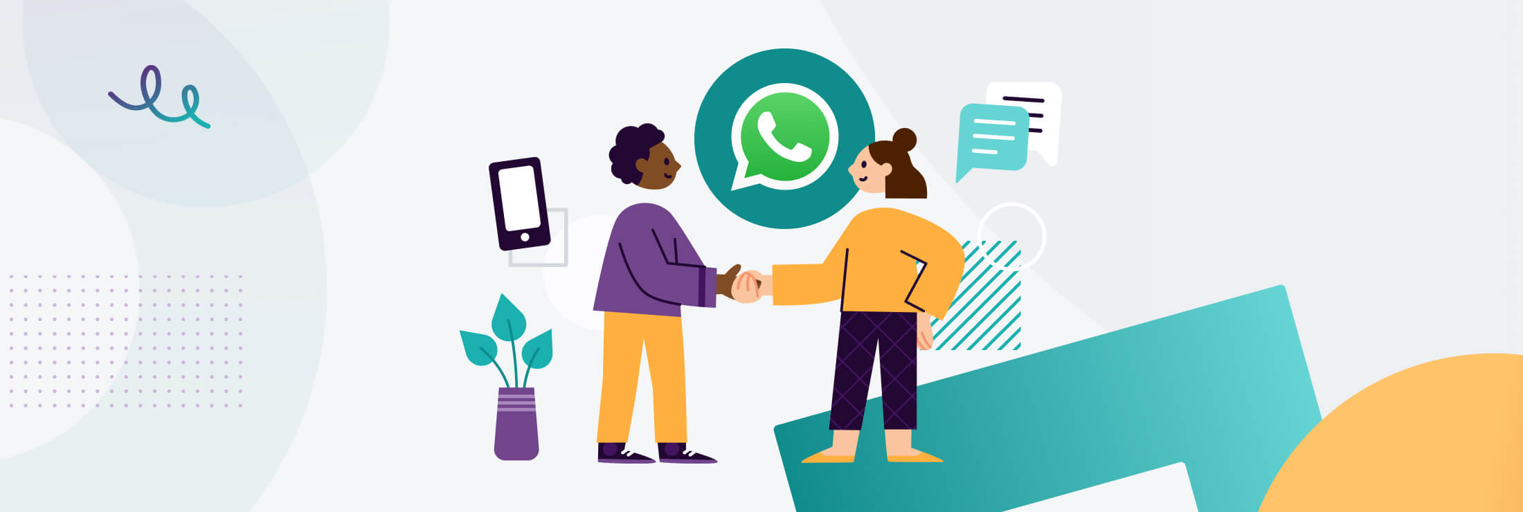 Ilustración sobre por qué usar WhatsApp Business Platform